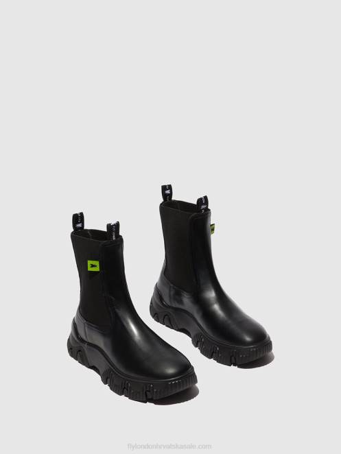 hr Fly London žene chelsea gležnjače faty885 tunder black LL8B159