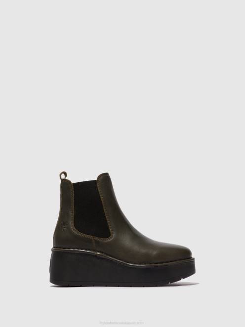 hr Fly London žene chelsea gležnjače hama238 dk. zelena LL8B139