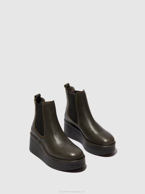 hr Fly London žene chelsea gležnjače hama238 dk. zelena LL8B139