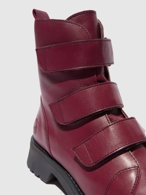 hr Fly London žene gležnjače na čičak rach790 kožno vino (crno) LL8B191