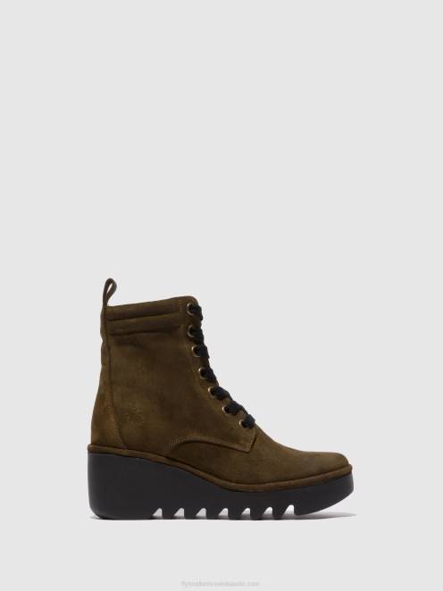 hr Fly London žene gležnjače na vezanje biaz329 oilsuede mulj LL8B212