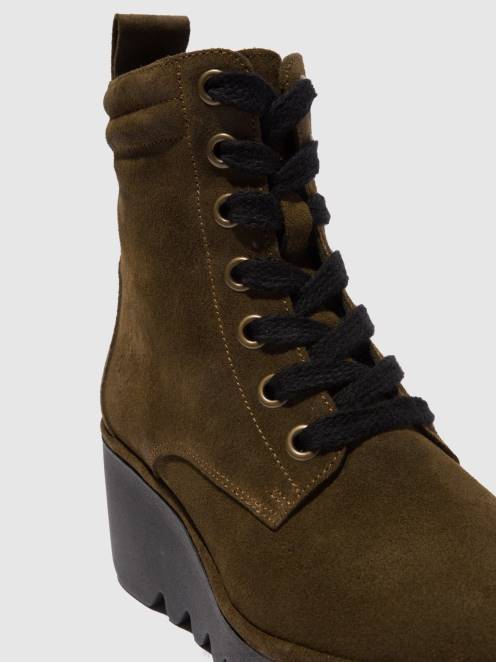 hr Fly London žene gležnjače na vezanje biaz329 oilsuede mulj LL8B212