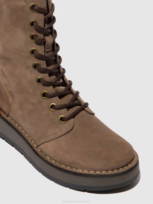 hr Fly London žene gležnjače na vezanje rami043 taupe/deva LL8B20