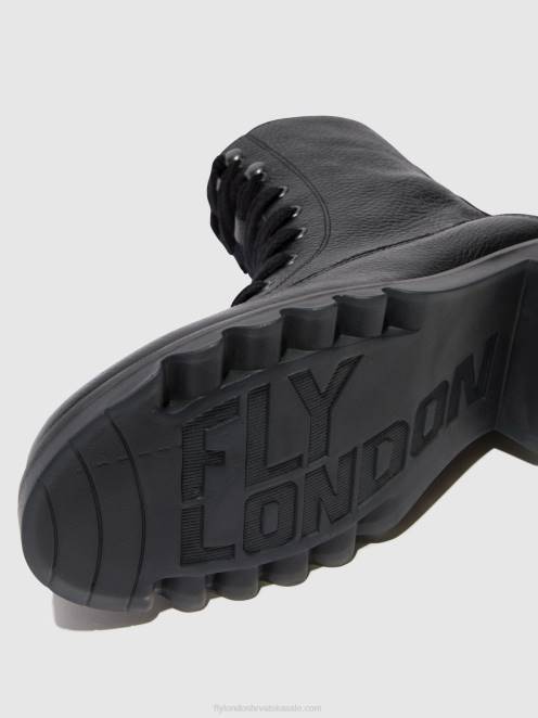 hr Fly London žene gležnjače na vezanje reid893 crno LL8B91