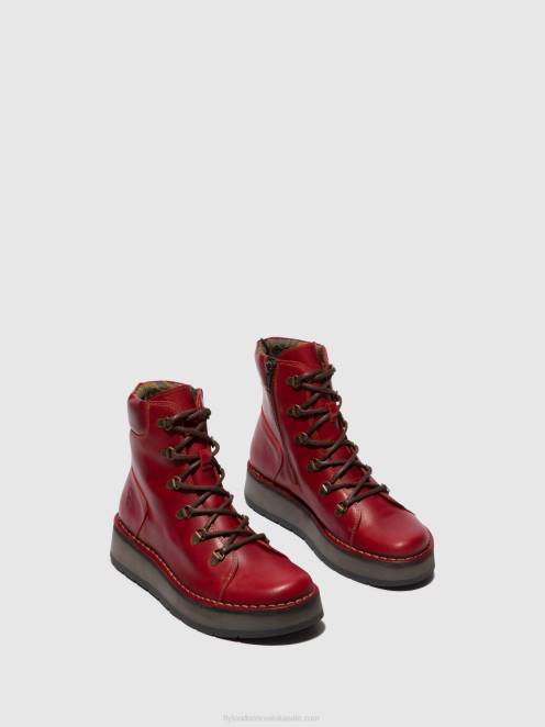 hr Fly London žene gležnjače na vezanje roxy094 Crvena LL8B90