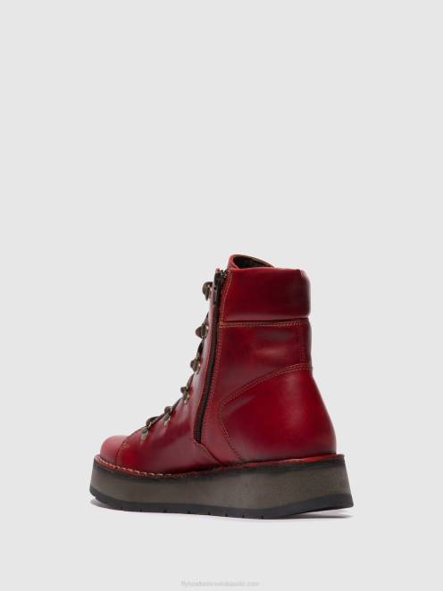 hr Fly London žene gležnjače na vezanje roxy094 Crvena LL8B90