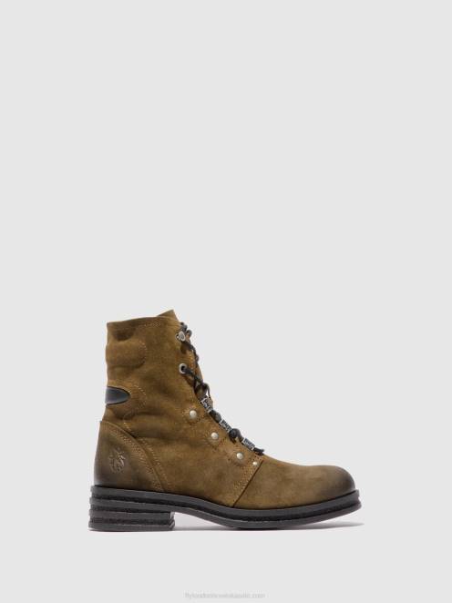 hr Fly London žene gležnjače na vezanje čvor792 oilsuede mulj LL8B202