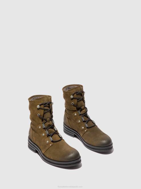 hr Fly London žene gležnjače na vezanje čvor792 oilsuede mulj LL8B202