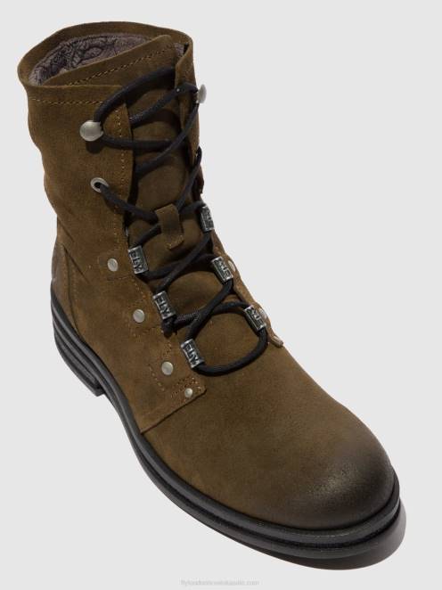 hr Fly London žene gležnjače na vezanje čvor792 oilsuede mulj LL8B202