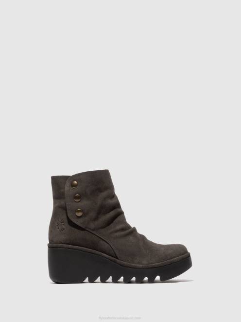 hr Fly London žene gležnjače s patentnim zatvaračem brom344 oilsuede dizel LL8B183