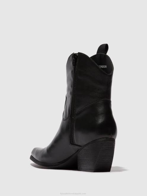 hr Fly London žene gležnjače s patentnim zatvaračem tabb905 crno LL8B31