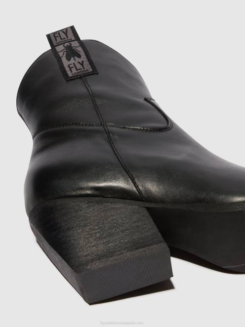 hr Fly London žene gležnjače s patentnim zatvaračem tabb905 crno LL8B31
